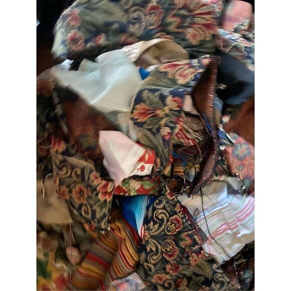 Upholstery Fabric Remnants Scraps Quilting Crafts Button Doll Furniture Making 2 - Picture 10 of 11